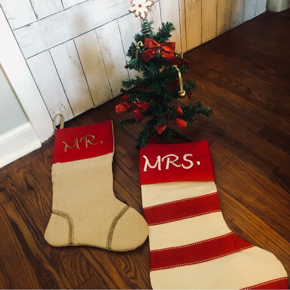 Mr. and Mrs. Christmas Stockings 🎄